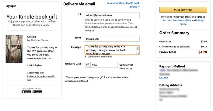 Amazon Delivery Form